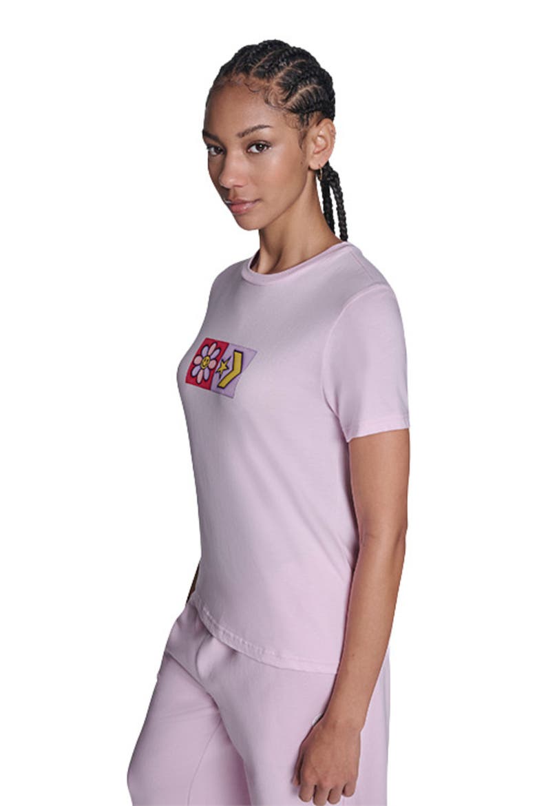 Flower Grid T-Shirt, Alternate, color, NEW FOUND BLOOM