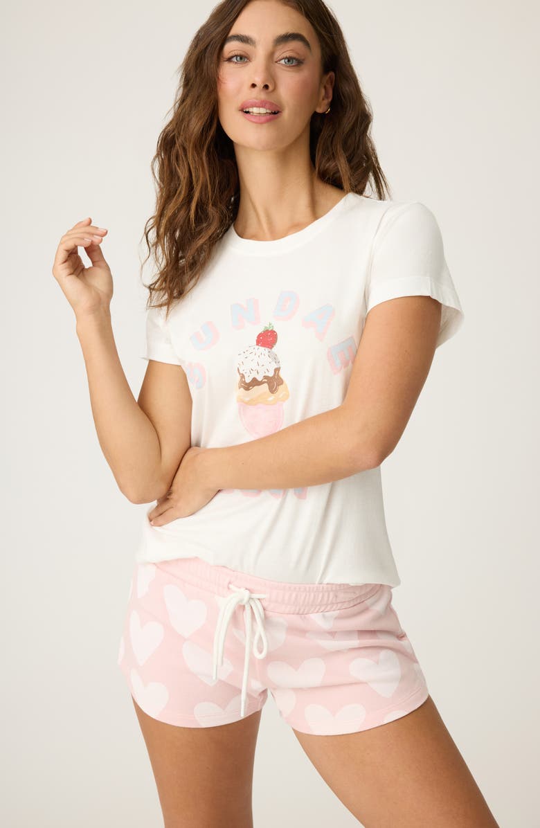 PJ Salvage Sundae Best Pajama Shorts, Alternate, color,