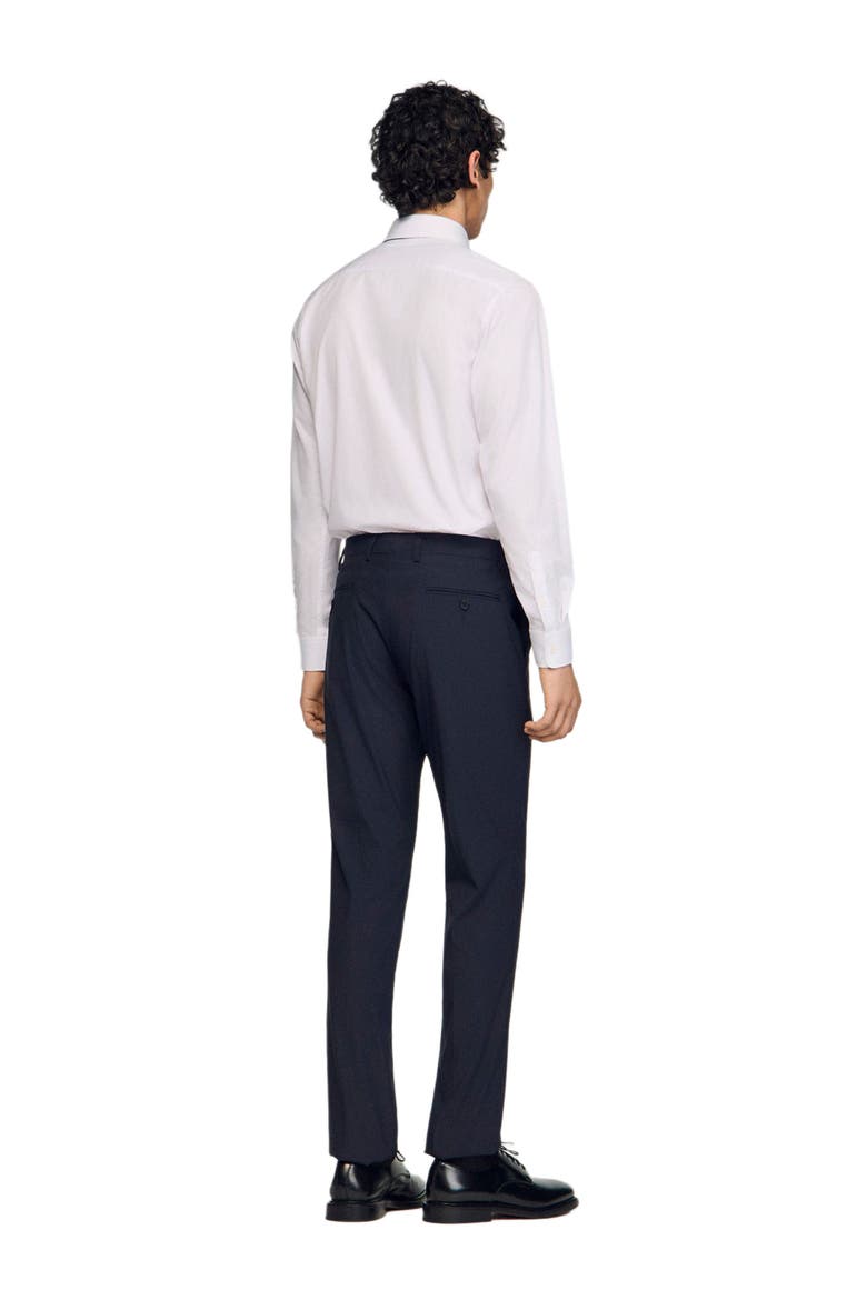 Wool suit trousers, Alternate, color, Navy blue