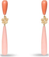 Lele Sadoughi Flamingo Linear Drop Earrings