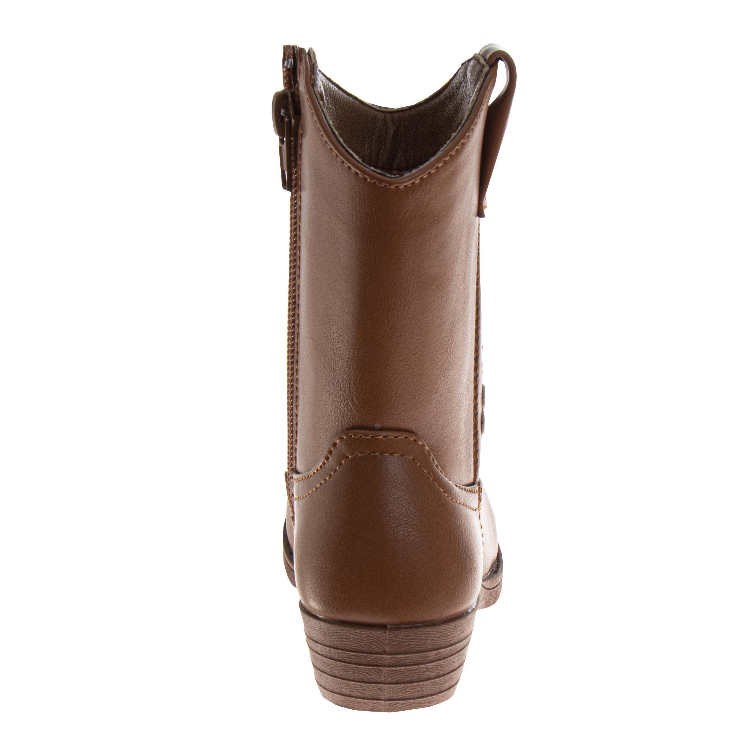 Laura Ashley Embroidered Western Boots Girls'  Fashionable Comfort Fit Stylish, Alternate, color, 