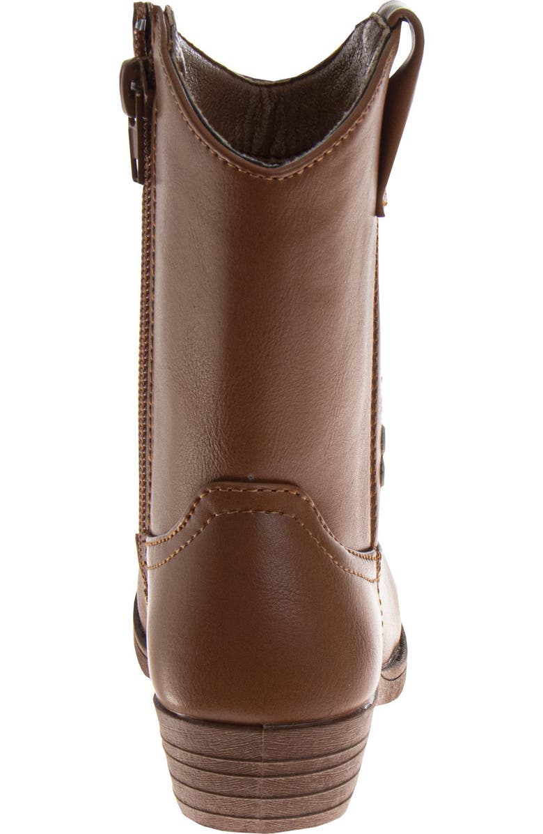 Laura Ashley Embroidered Western Boots Girls' Fashionable Comfort Fit Stylish, Alternate, color,