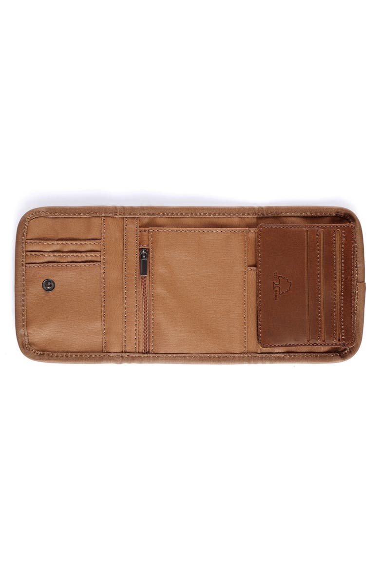 Light Canvas Wallet, Alternate, color, KHAKI