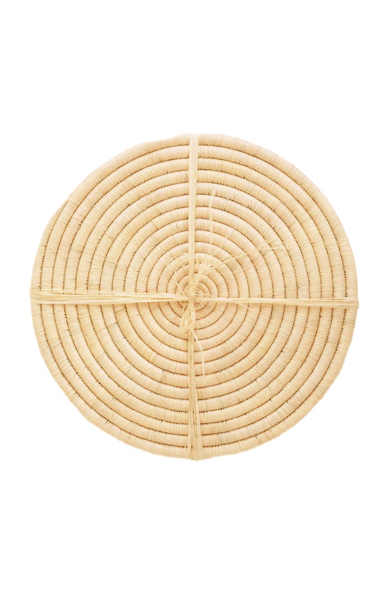 indego africa Natural Raffia Placemat - Set of 4, Alternate, color, Natural
