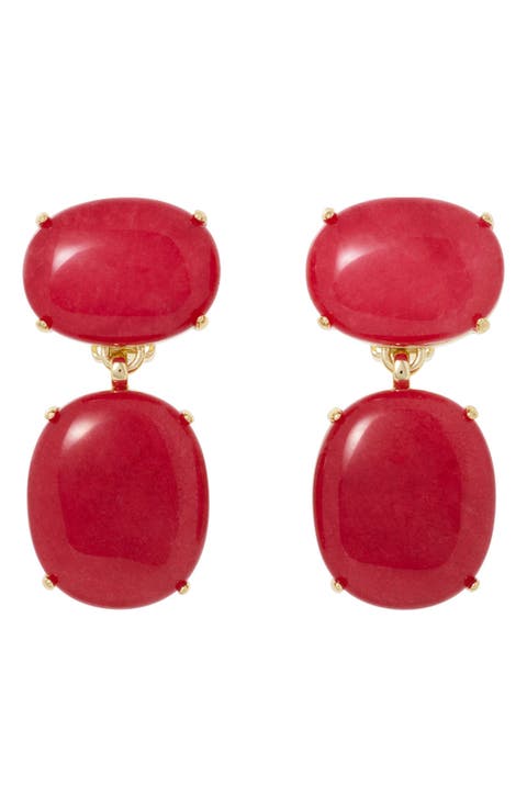 The Egg Double Drop Earrings