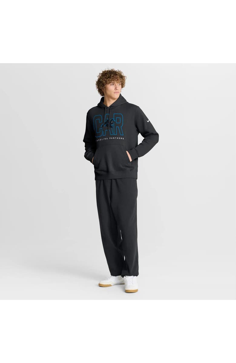 Nike Men's Nike Black Carolina Panthers Busted Play Club Fleece Pullover Hoodie, Alternate, color, Black