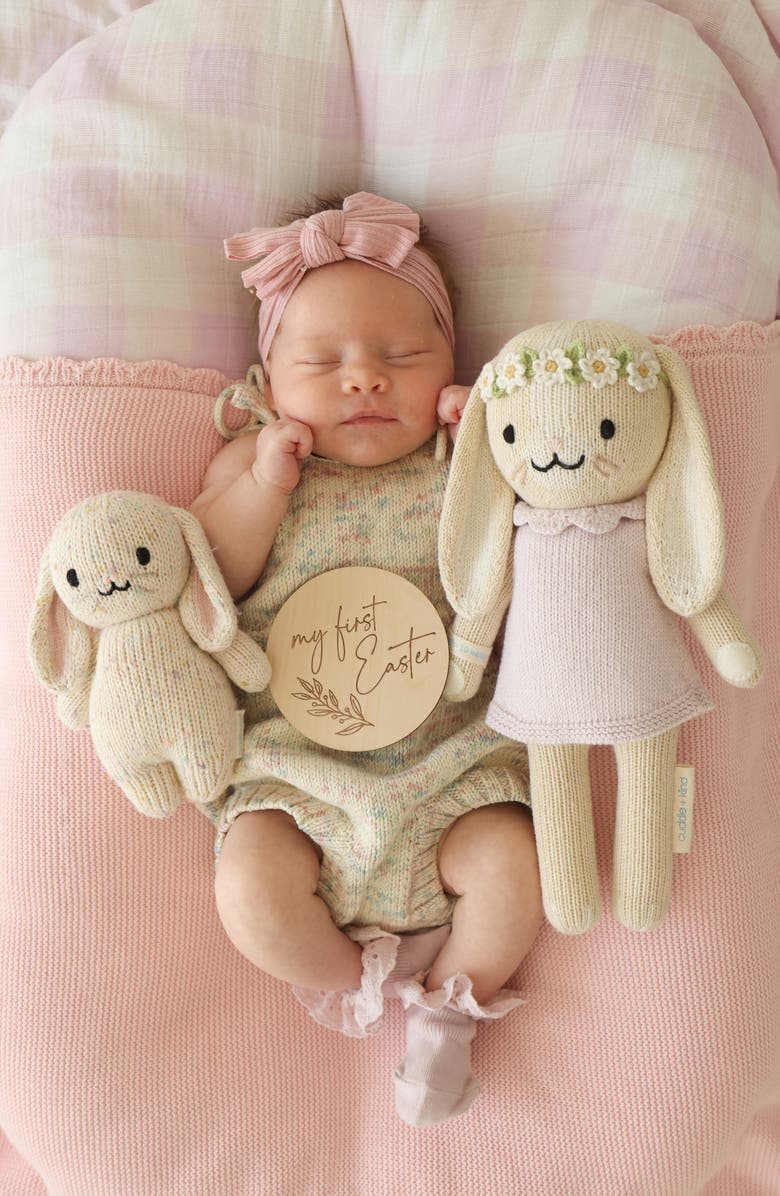 cuddle+kind Little Hannah the Bunny Stuffed Animal, Alternate, color, Violet