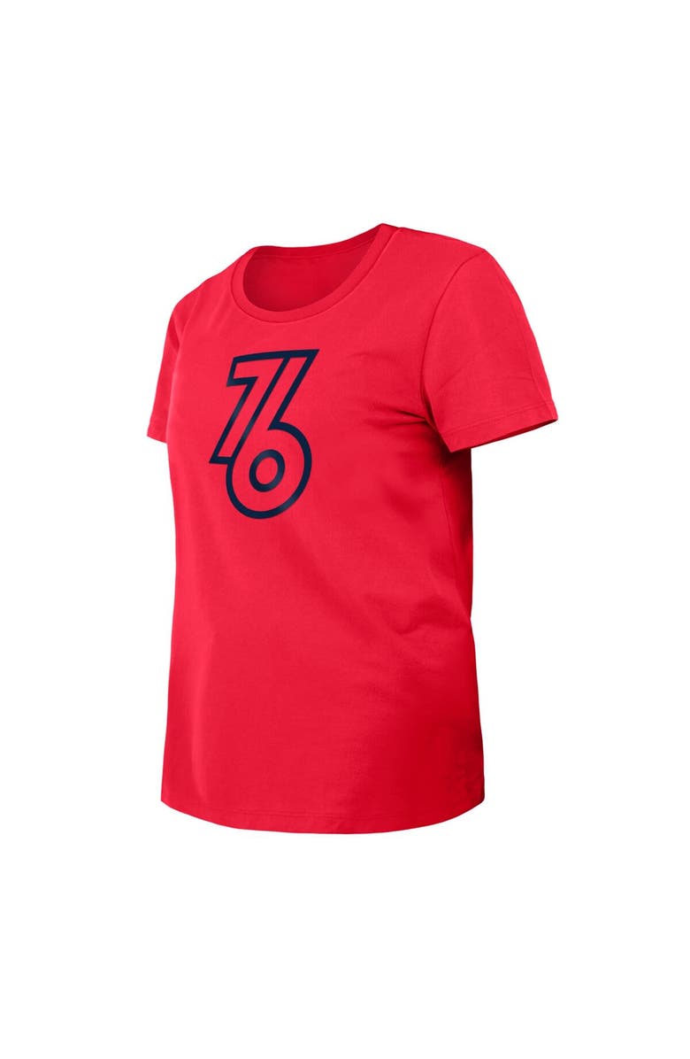 New Era Women's New Era Red Philadelphia 76ers 2023/24 City Edition T-Shirt, Alternate, color, 