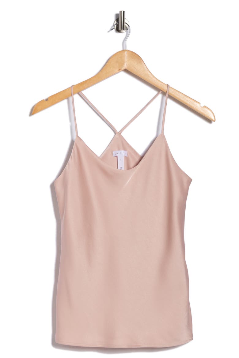 Satin Cami Top, Alternate, color, PINK SEPIA
