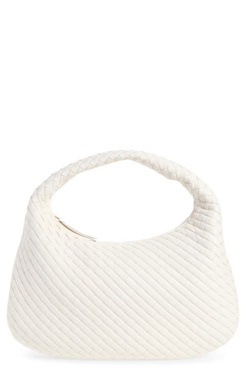Borsa Intrecciato Leather Shoulder Bag