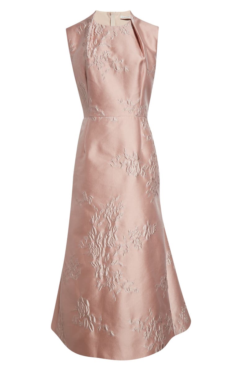 Emilia Wickstead Kissa Rose Jacquard Midi Dress, Alternate, color, 