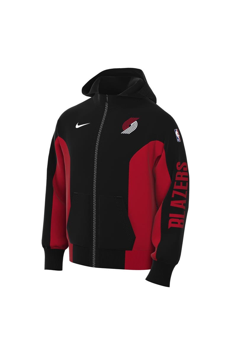 Nike Men's Nike Black Portland Trail Blazers 2023/24 Authentic Showtime Full-Zip Hoodie, Alternate, color, Black