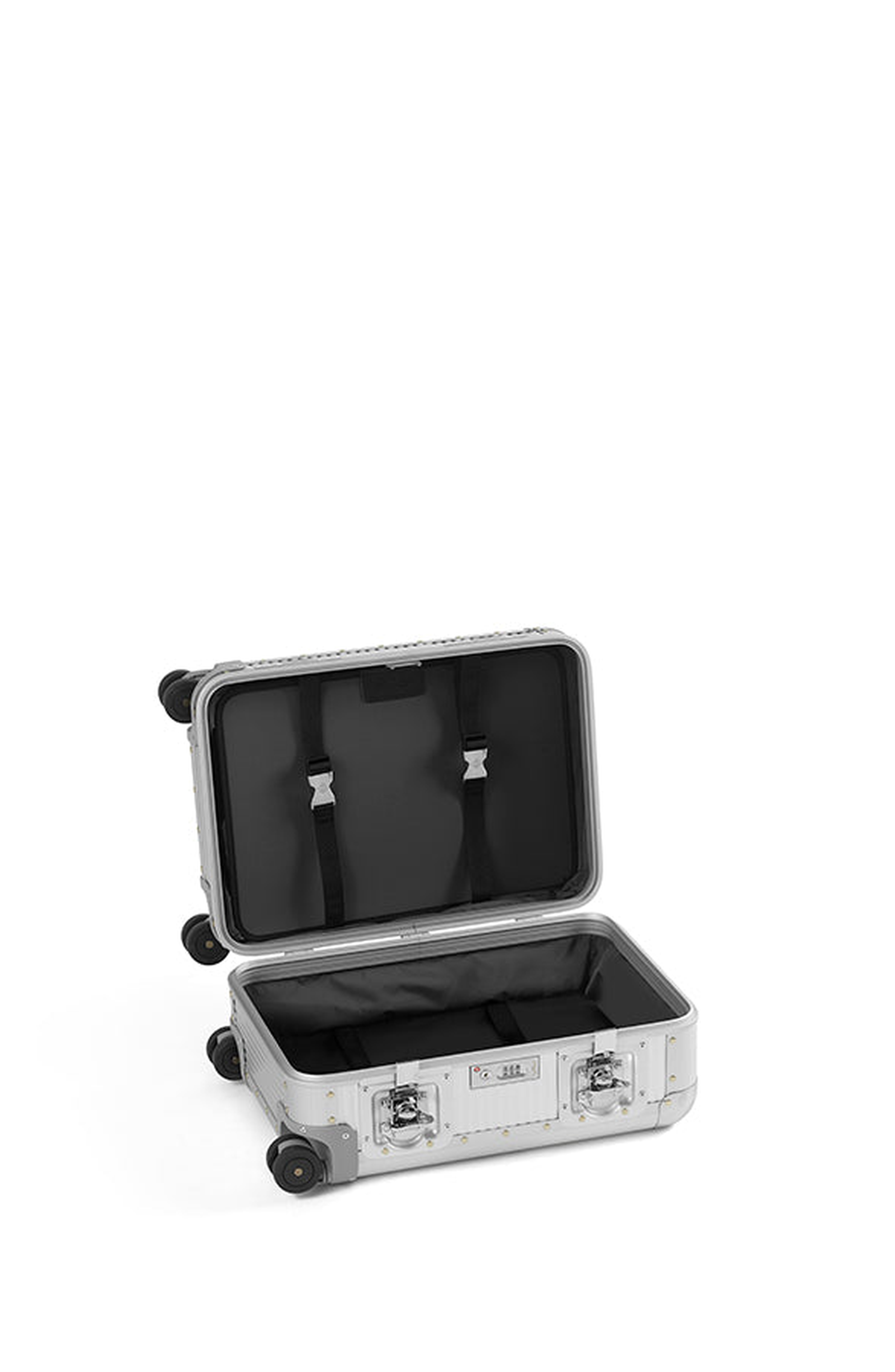 FPM - Fabbrica Pelletterie Milano - US Bank S Spinner 53 Suitcase, Alternate, color, Moonlight Silver