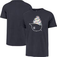 '47 Men's '47 Navy Detroit Tigers Ice Cream Helmet Franklin T-Shirt