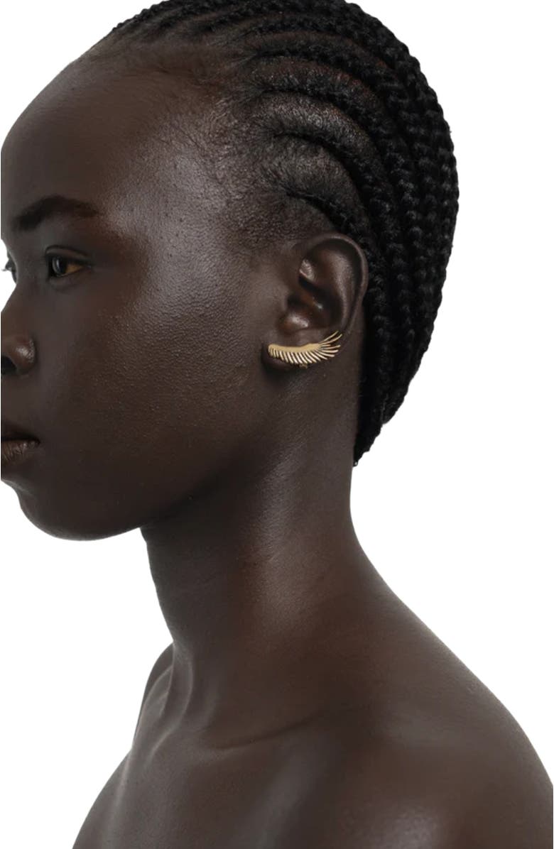 Kapoeta by Ambica Vulture Wing Earrings, Alternate, color, Gold Plated