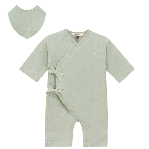 Strawberry Wrap Muslin Romper