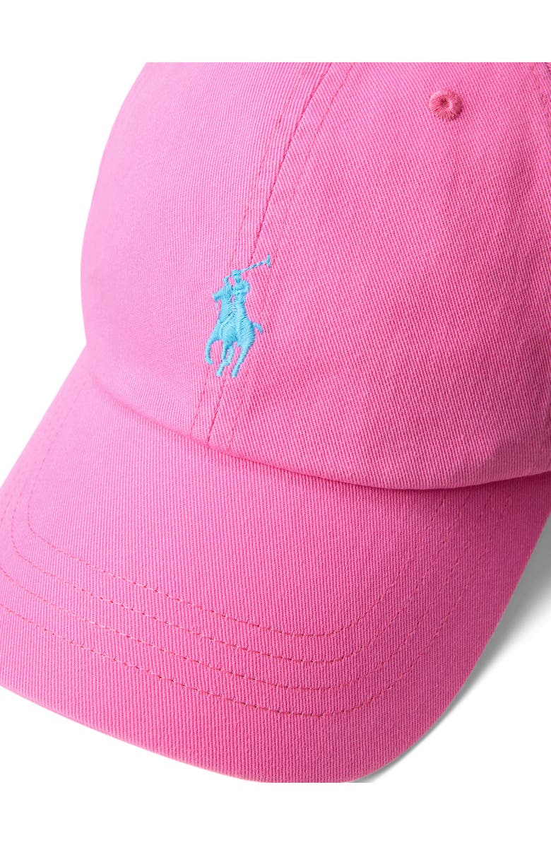 Polo Ralph Lauren The Iconic Cotton Chino Baseball Cap, Alternate, color, Baja Pink
