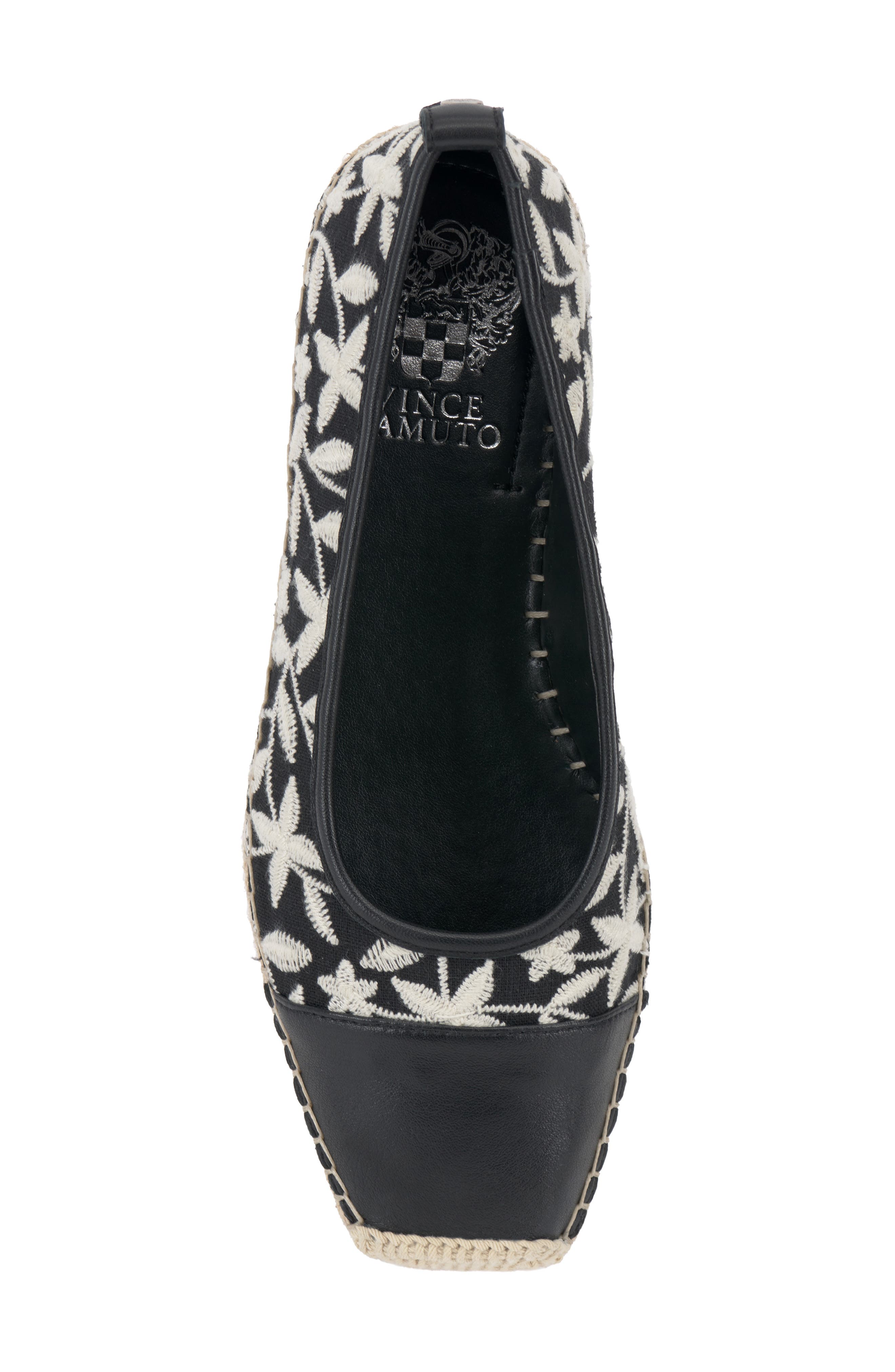 Miheli Slip-On Espadrille, Alternate, color, BLACK/ CREAM