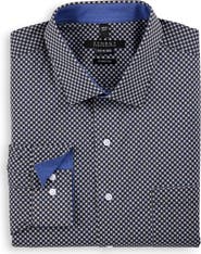Synrgy by DXL Big & Tall Star Patterned Performance Dress Shirt
