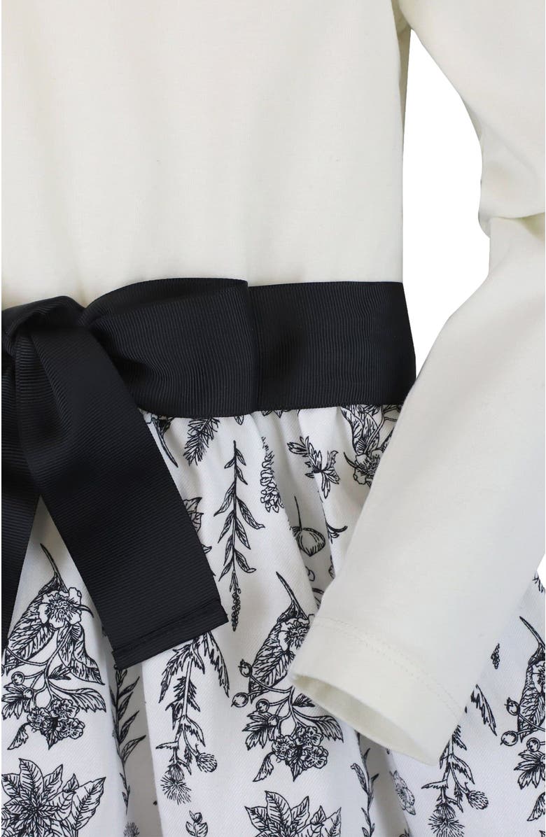 Hope & Henry Girls' Lightweight Blocked High-Low Skater Dress, Kids, Alternate, color,