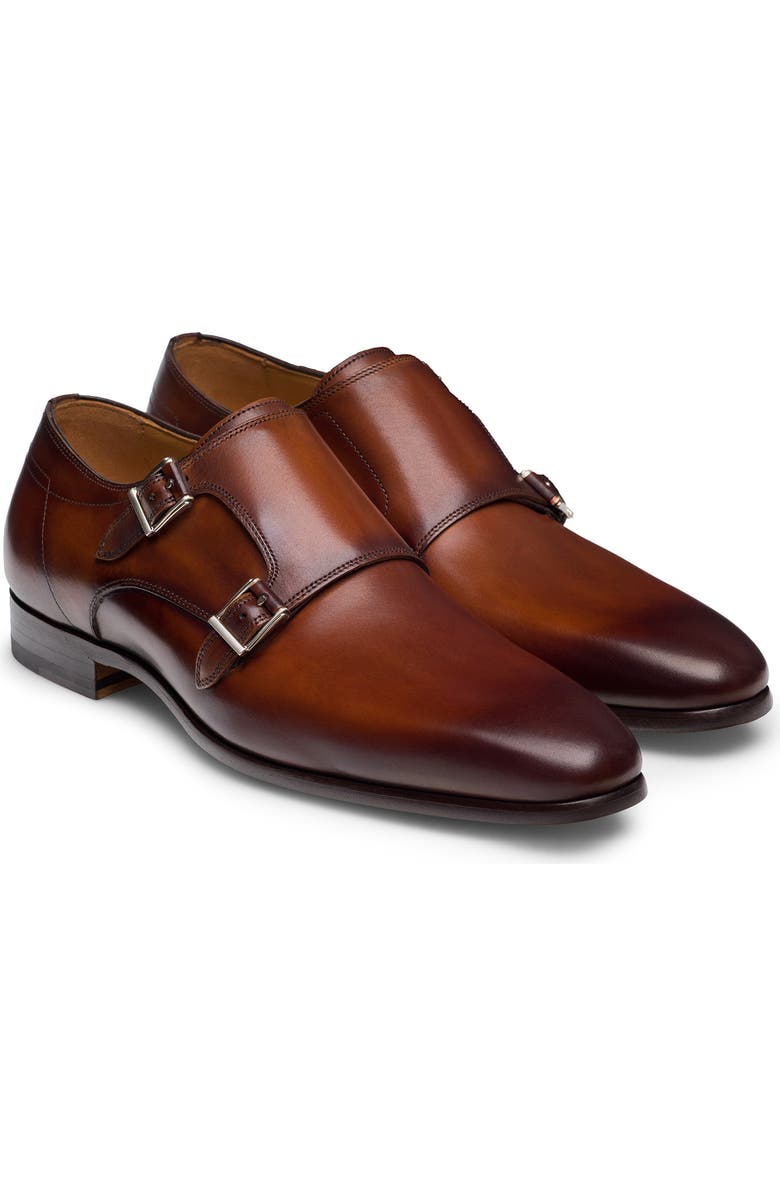 Magnanni Maxon Double Monk Strap Shoe, Main, color,