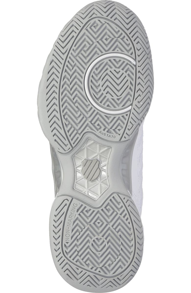 K-Swiss Bigshot Light 4 Tennis Shoe, Alternate, color, White/ High-Rise/ Silver