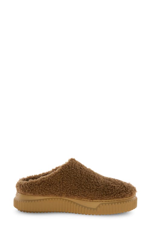 Voile Blanche Gina Faux Shearling Clog In Brown