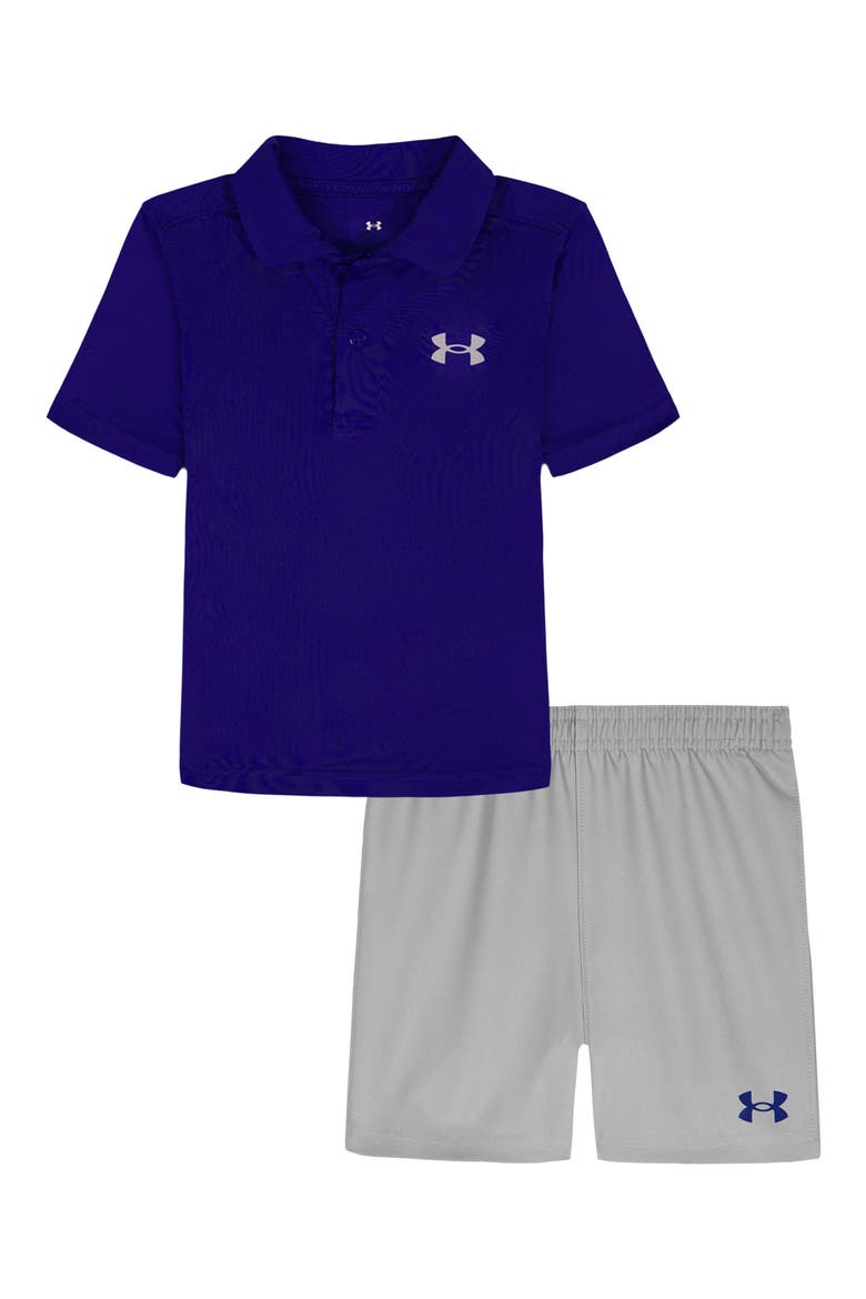 Kids' Performance Polo & Pull-On Shorts Set, Main, color, ROYAL