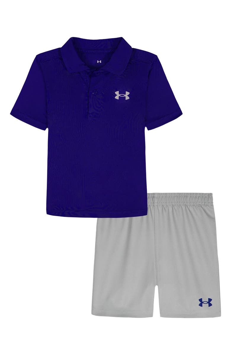 Under Armour Kids' Performance Polo & Pull-On Shorts Set, Main, color, Royal