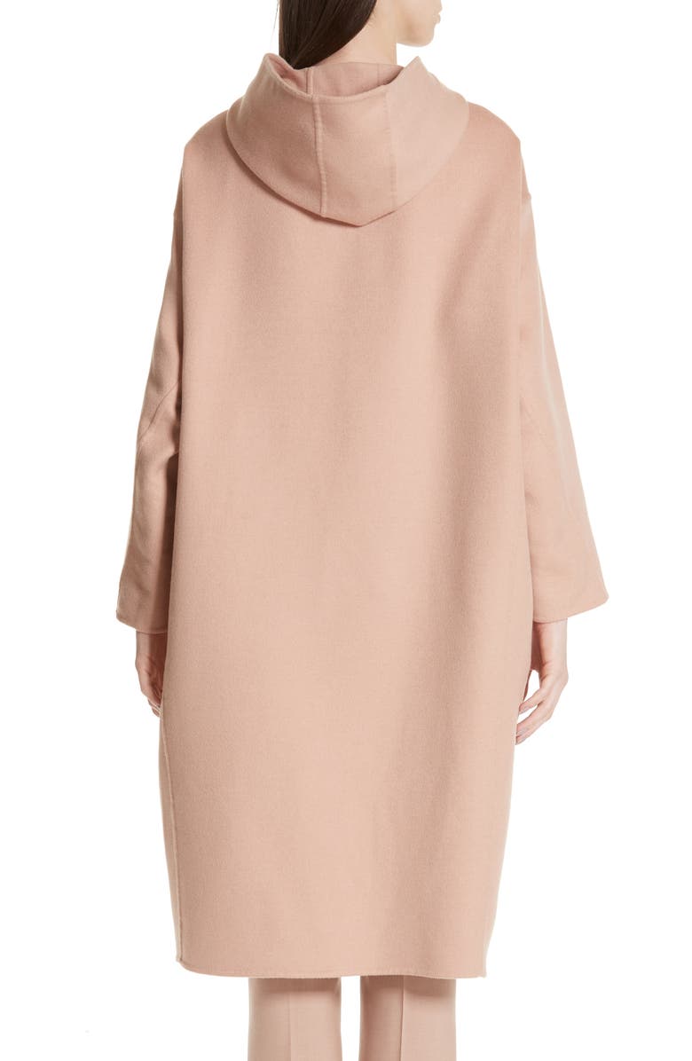 Max Mara Pucci Hooded Double Face Camel Hair Coat, Alternate, color, 