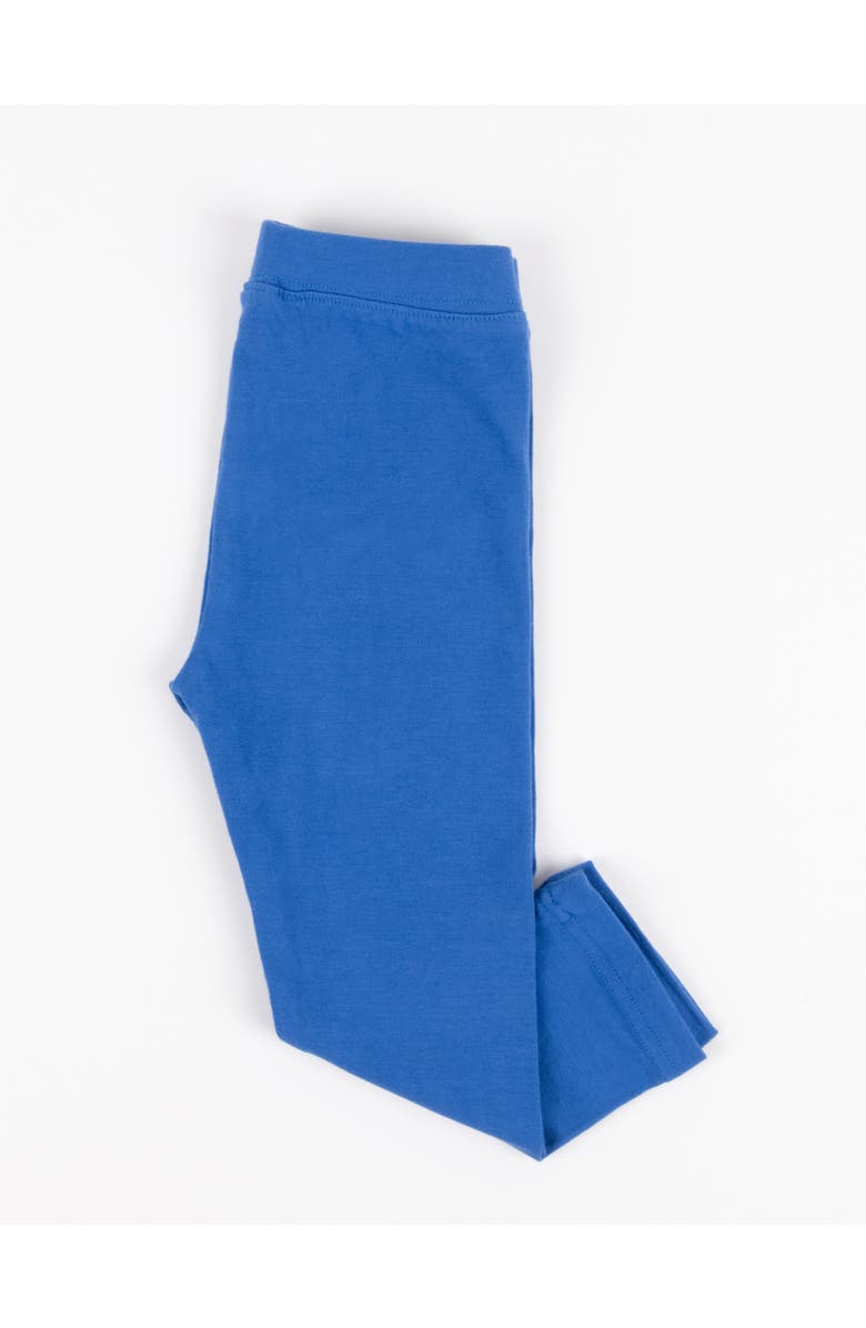 Leveret Girls Cotton Leggings, Solid Colors, Alternate, color, Royal Blue