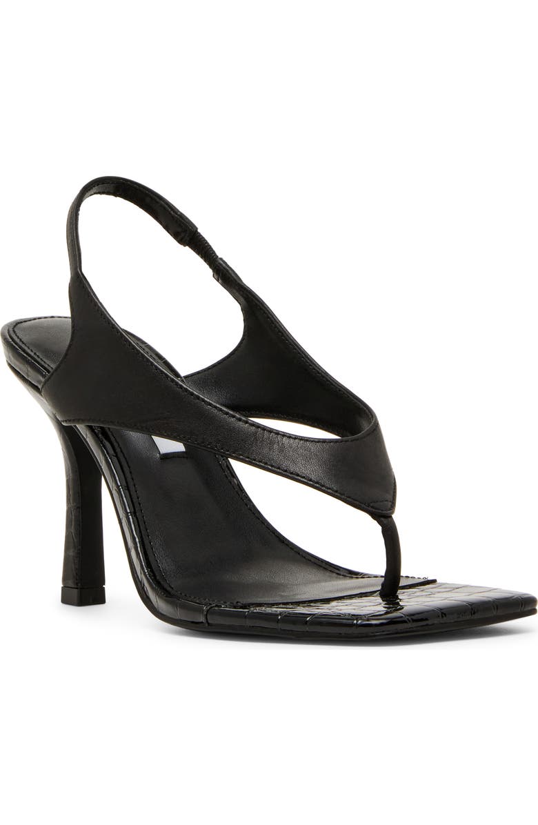 Steve Madden Improv Slingback Sandal, Main, color, Black Leather