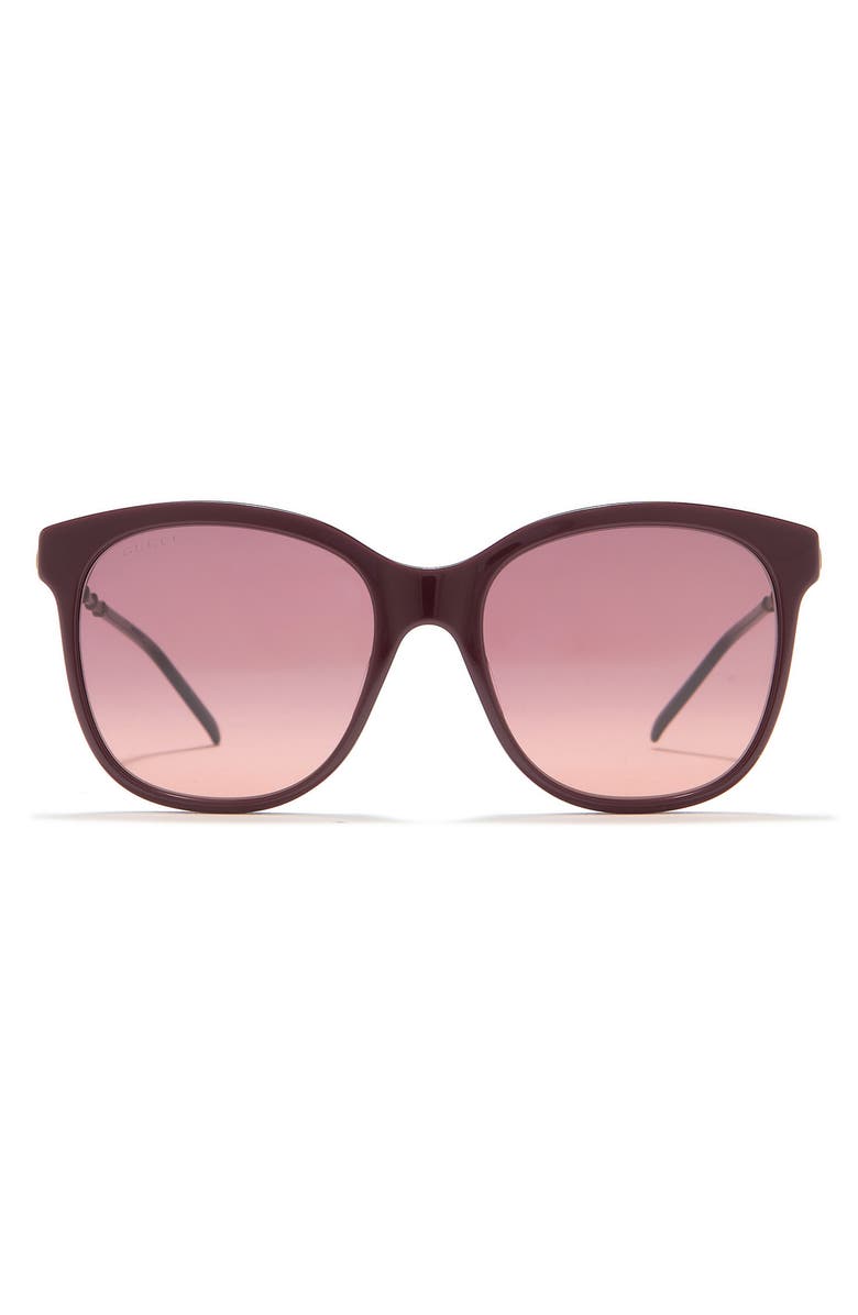 Gucci 56mm Round Sunglasses, Main, color,
