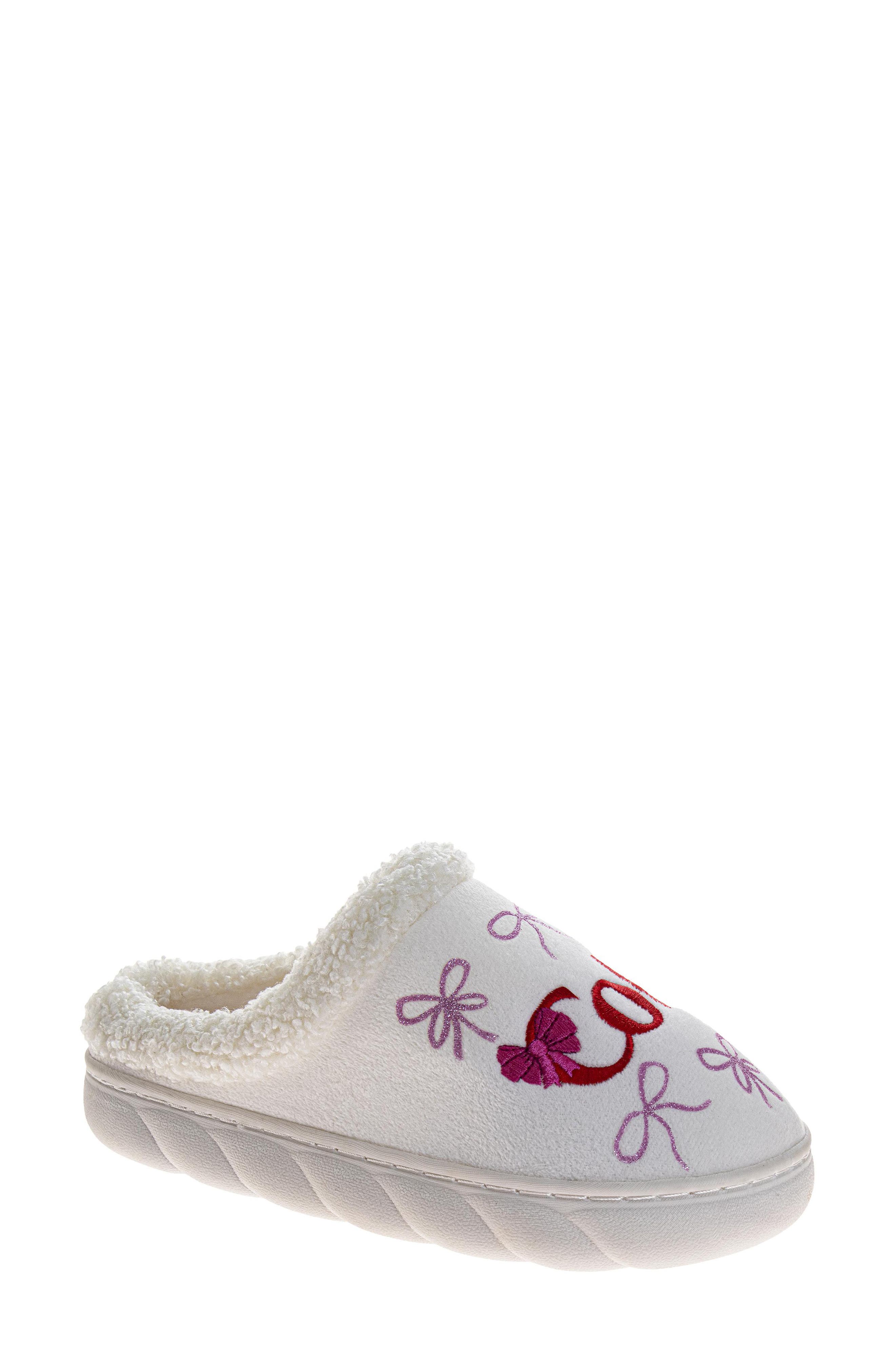 Coca-Cola Cozy Plush Slipper, Alternate, color, WHITE