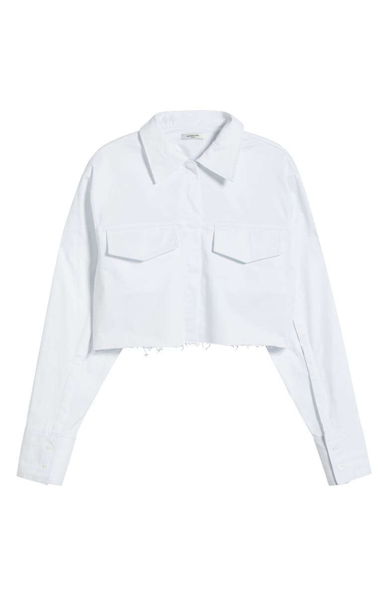 Mistress Rocks Crop Button-Up Shirt, Alternate, color, 