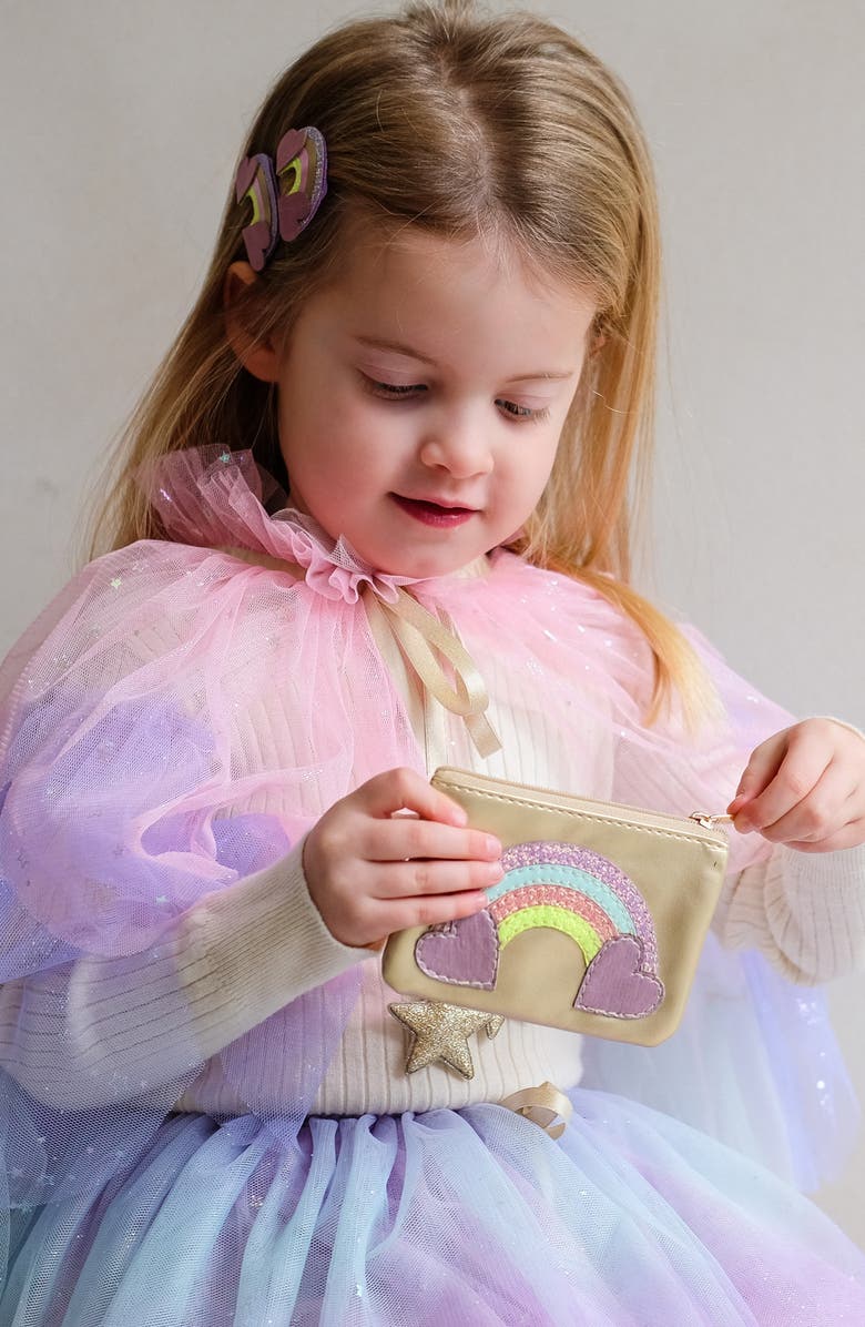 Mimi & Lula Kids' Rainbow Purse, Alternate, color, Medium Beige