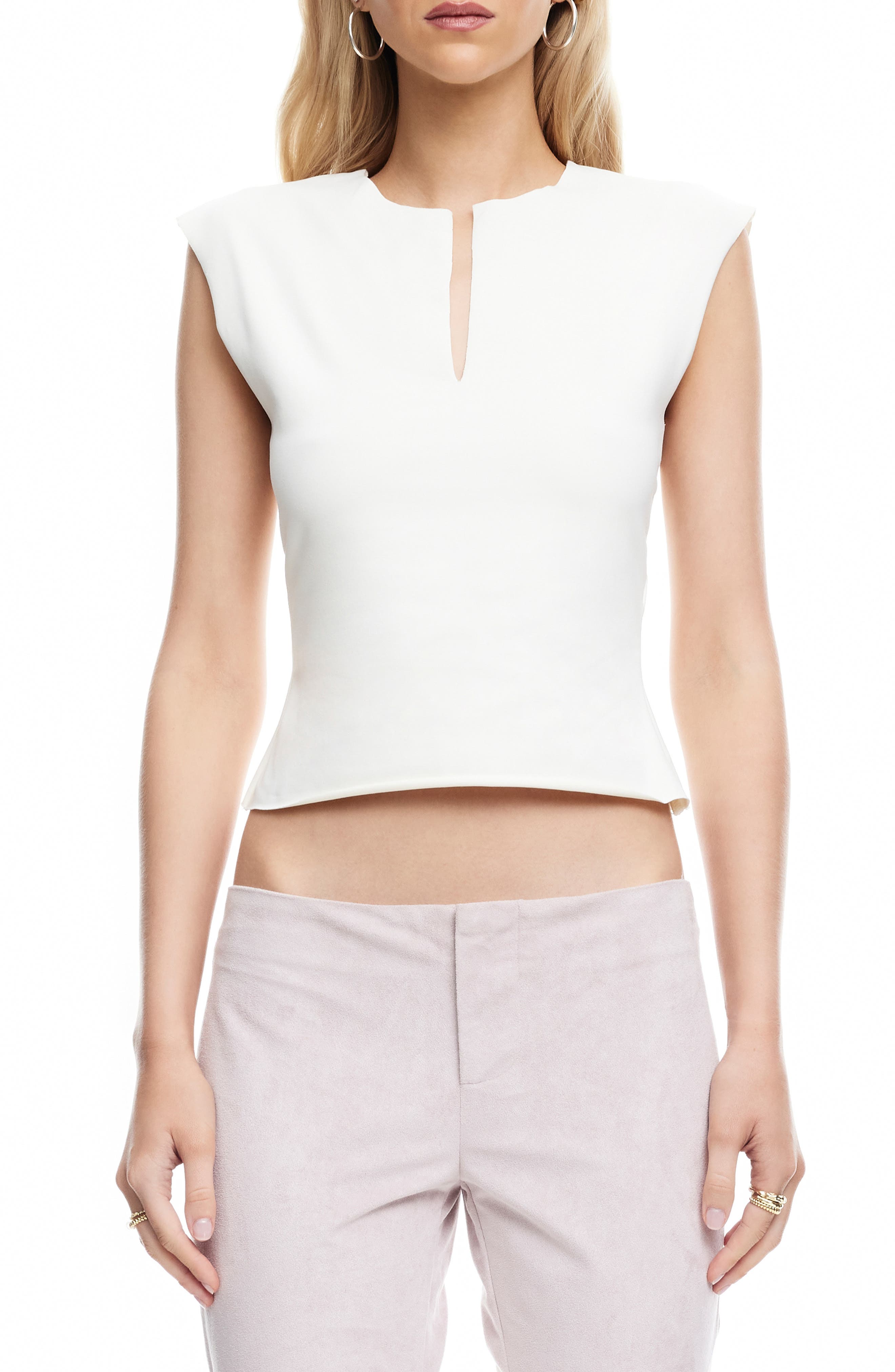 Tribeca Cap Sleeve Crop Top