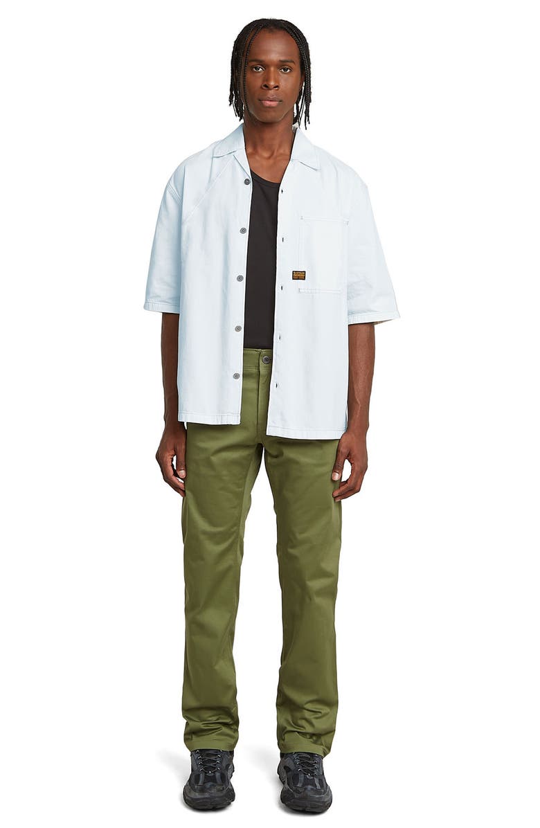 G-STAR Track Relaxed Fit Organic Cotton Camp Shirt, Alternate, color, Beached Faded Seasalt