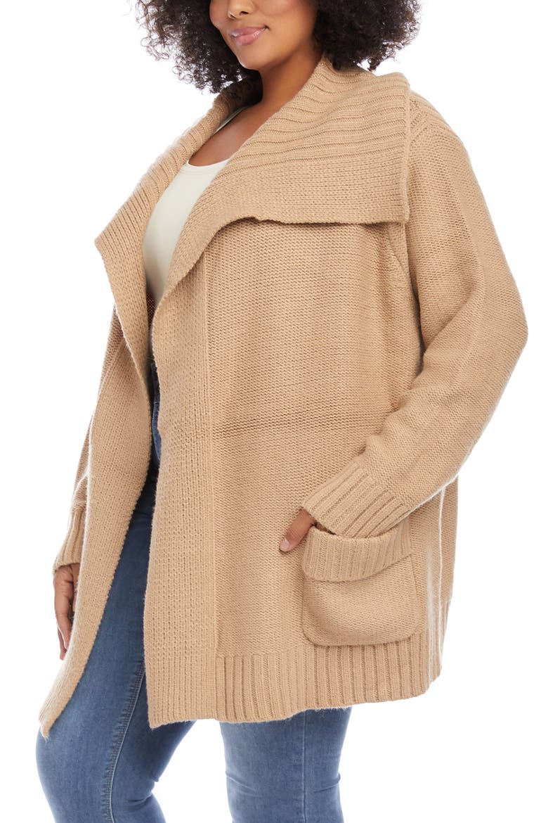 Shawl Collar Cardigan, Alternate, color, CAMEL