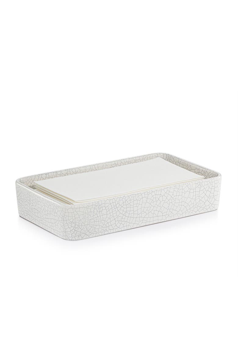Frattura White Towel Tray, Alternate, color, WHITE