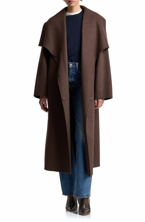 Shawl Collar Long Coat