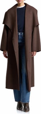 Avec Les Filles Shawl Collar Long Coat