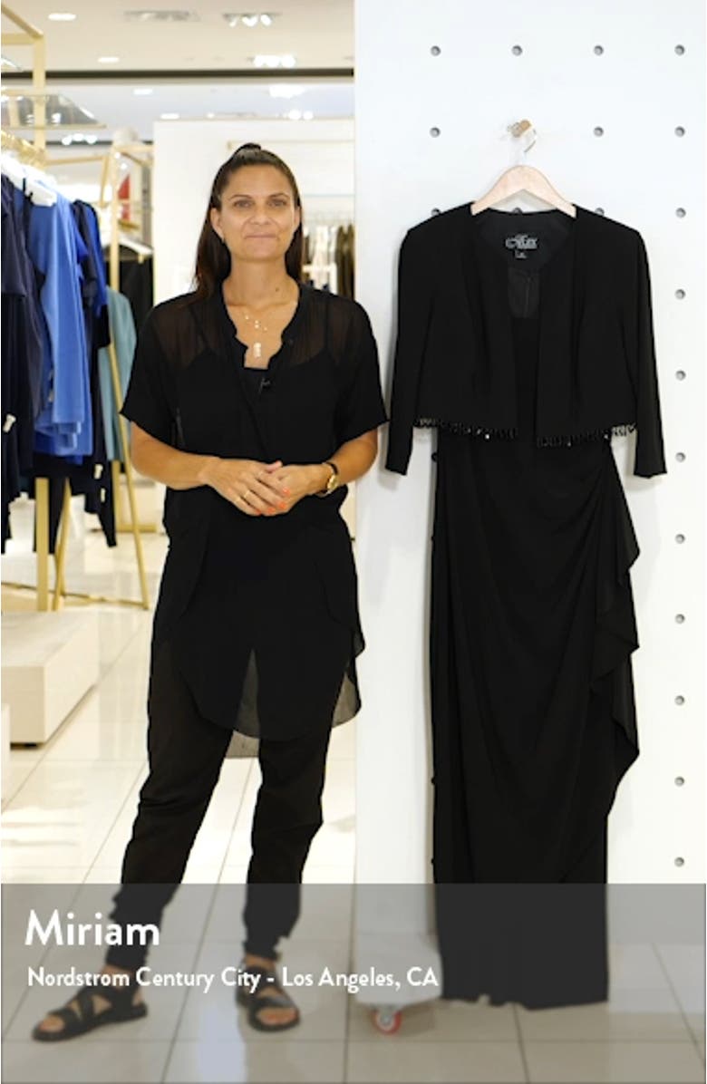 Ruched Gown with Bolero, sales video thumbnail