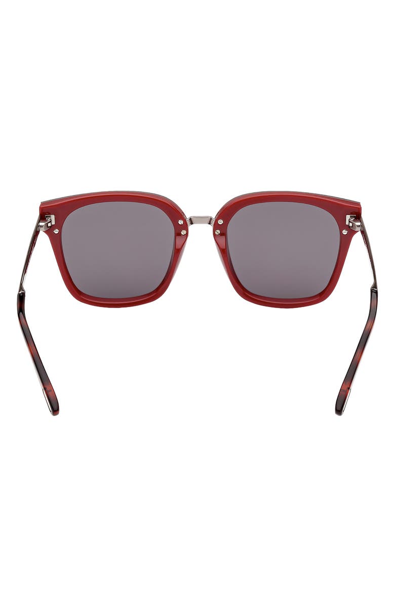 TOM FORD Philippa 68mm Gradient Square Sunglasses, Alternate, color, Shiny Bordeaux/ Smoke