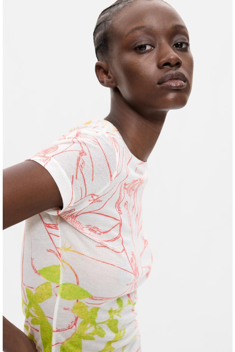 Floral Print Modal T-Shirt, Alternate, color, MULTI