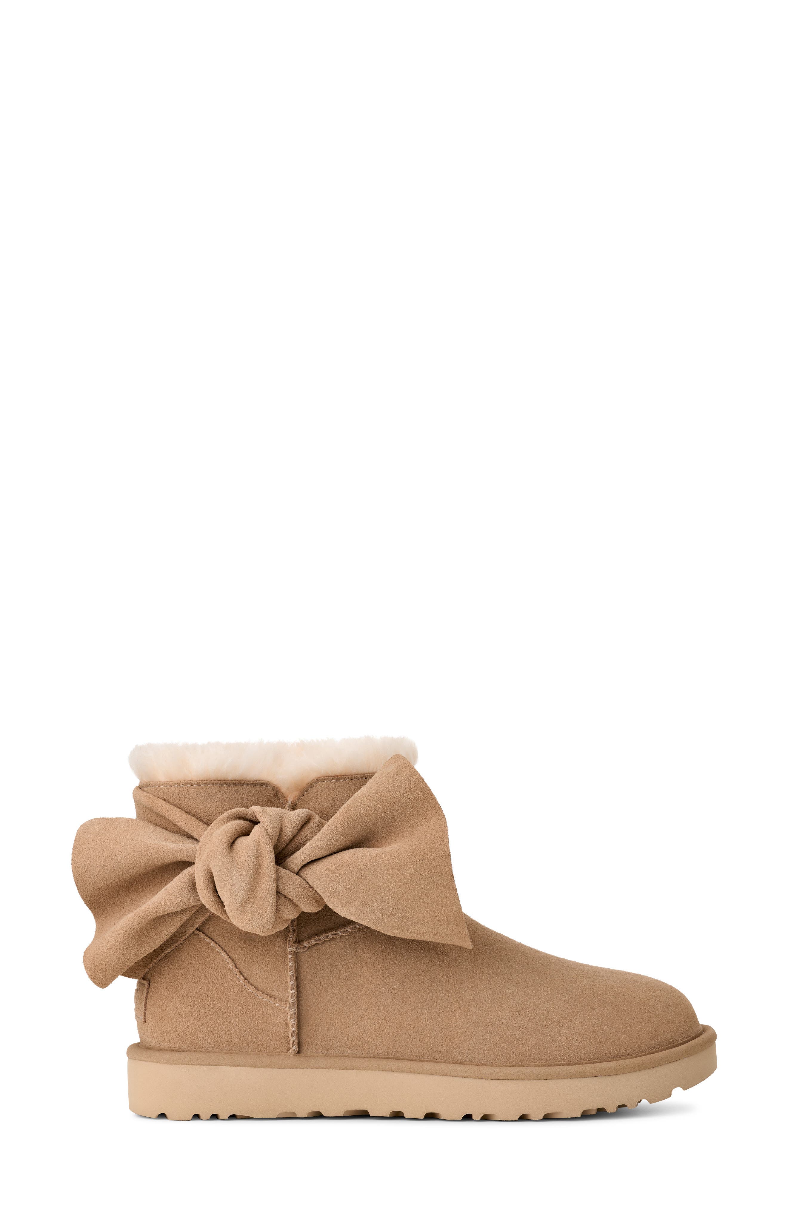 UGG<sup>®</sup> Classic Mini Bow Genuine Shearling Lined Boot, Alternate, color, 