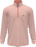 JACK NICKLAUS Stripe Mock Neck Half Zip Pullover