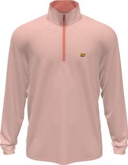 JACK NICKLAUS Stripe Mock Neck Half Zip Pullover