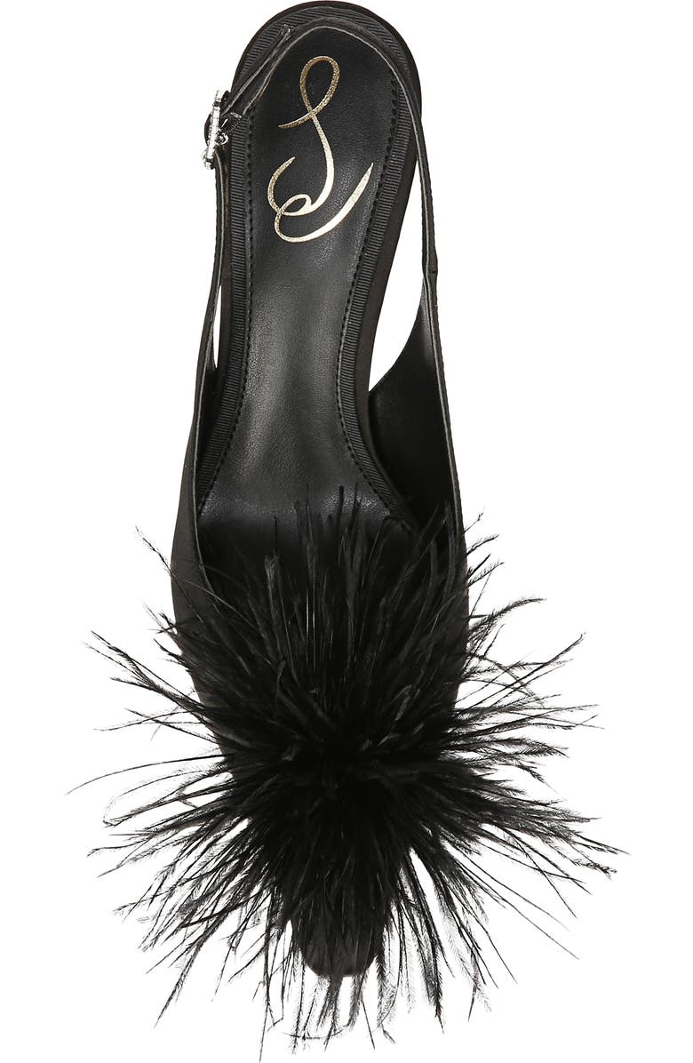 Sam Edelman Bianka Feather Slingback Pump, Alternate, color,