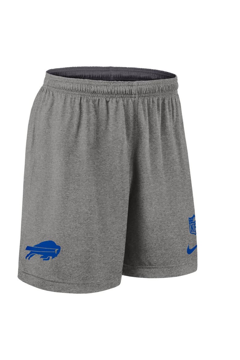 Men's Nike Gray Buffalo Bills Sideline Reversible Performance Shorts, Alternate, color, Gray